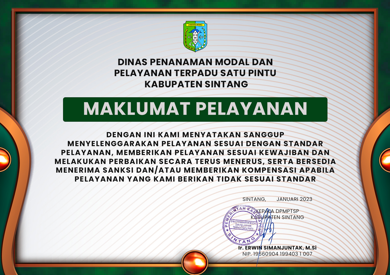 Maklumat Pelayanan