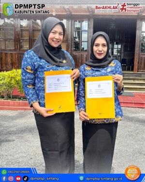 Sekretaris DPMPTSP Sintang Hadiri Pelantikan PPPK 2024, Dua Pegawai DPMPTSP Terima SK