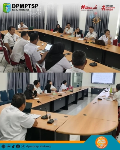 Rapat Evaluasi Triwulan I 2025: DPMPTSP Kabupaten Sintang Bahas Kinerja dan Rencana Kerja