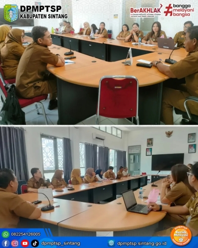 DPMPTSP Sintang Gelar Rapat: Fokus Evaluasi Pelayanan MPP &amp; Zona Integritas