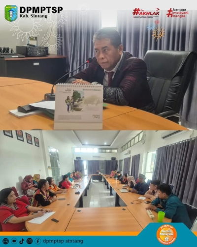 Rapat Staf DPMPTSP Sintang Bahas Evaluasi Disiplin, Anggaran, dan Inovasi Pelayanan