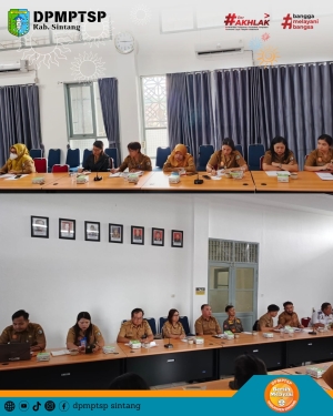 DPMPTSP Sintang Gelar Rapat Teknis PBG untuk Reklame Pertokoan Modern
